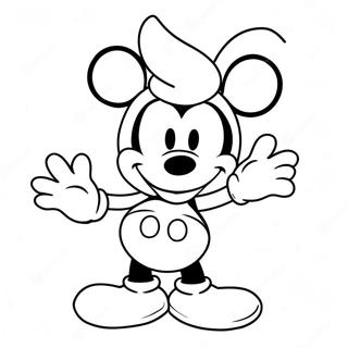 Page A Colorier De Mickey Mouse Pour La Saint Valentin 13738-11382