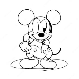 Page A Colorier De Mickey Mouse Pour La Saint Valentin 13738-11384