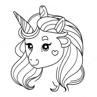 Page A Colorier De Fille Licorne 13758-11400