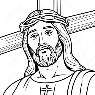 Page A Colorier Jesus Sur La Croix Vendredi Saint 13809-11442