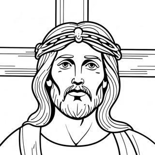 Page A Colorier Jesus Sur La Croix Vendredi Saint 13809-11444