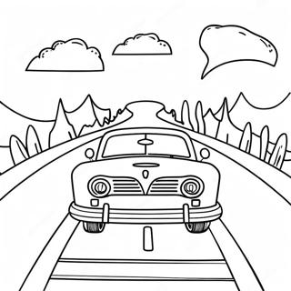 Page A Colorier Scene De Road Trip Coloree 13869-11490