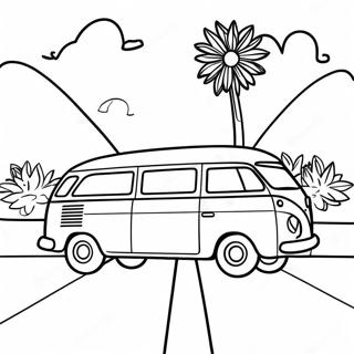 Page A Colorier Scene De Road Trip Coloree 13869-11491