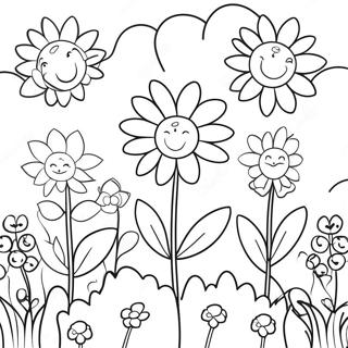 Page A Colorier Jardin De Fleurs Fantaisiste 13969-11571