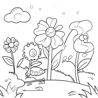 Page A Colorier Jardin De Fleurs Fantaisiste 13969-11572