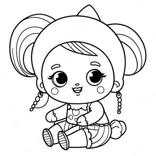 Pages A Colorier Cute Bebe Lol Dolls 14019-11620