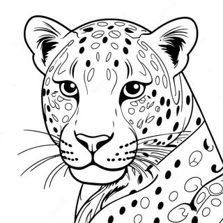 Page A Colorier De Leopard 1401-1118