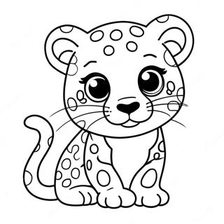 Page A Colorier De Bebe Leopard Mignon 1402-1121