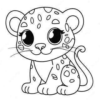 Page A Colorier De Bebe Leopard Mignon 1402-1122