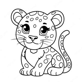 Page A Colorier De Bebe Leopard Mignon 1402-1123