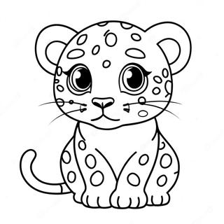 Page A Colorier De Bebe Leopard Mignon 1402-1124