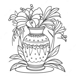 Vase Pages À Colorier