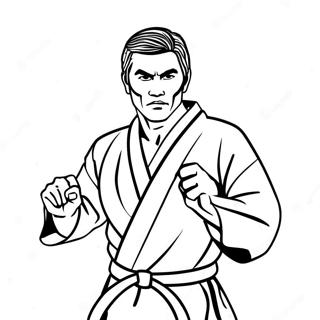 Karate Pages À Colorier