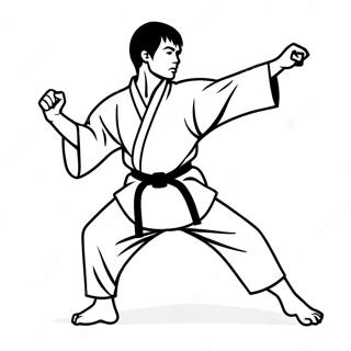 Page A Colorier Karate 14068-11654