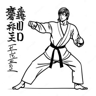 Page A Colorier Karate 14068-11655