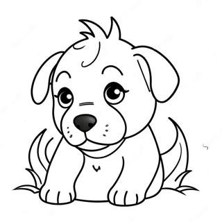 Page A Colorier Chiot Realiste Facile 14128-11704