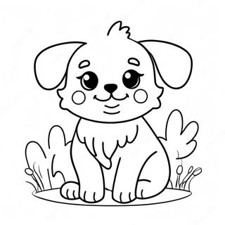 Page A Colorier Chiot Mignon Et Duveteux 14129-11708