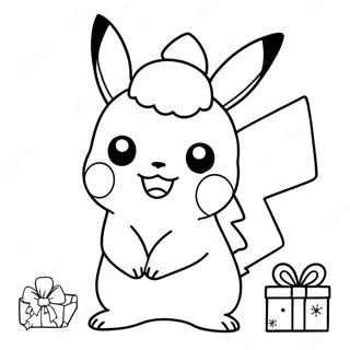 Page A Colorier Pikachu De Noel 14138-11711