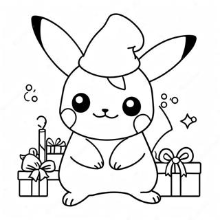 Page A Colorier Pikachu De Noel 14138-11712