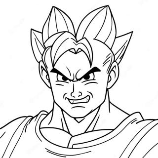 Gohan Bete En Action A Colorier 14149-11724