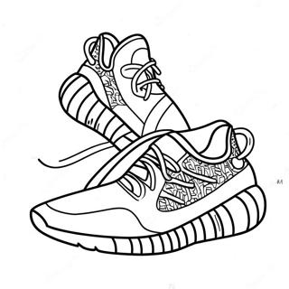 Design De Sneaker Yeezy A Colorier 14200-11755