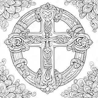 Page A Colorier Croix Celtique Complexe 14280-11818