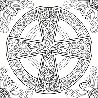 Page A Colorier Croix Celtique Complexe 14280-11820