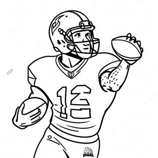 Page A Colorier Stefon Diggs Attrapant Un Football 14290-11826