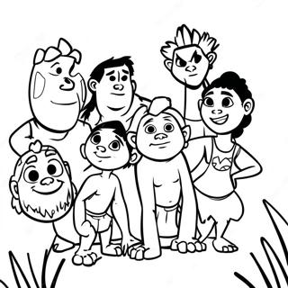 Page A Colorier De Laventure De La Famille Croods 14349-11872