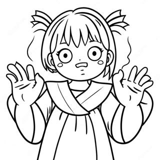 Page A Colorier Himiko Toga 14409-11917