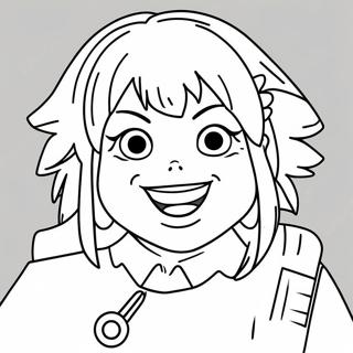 Page A Colorier Himiko Toga Avec Un Sourire Assoiffe De Sang 14410-11924