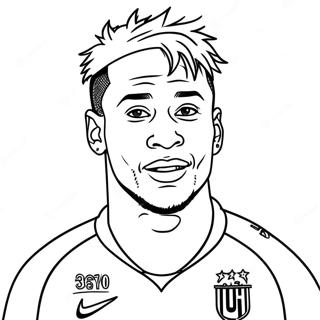 Neymar Pages À Colorier