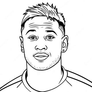 Page A Colorier Neymar 1441-1152