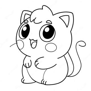 Page A Colorier Jigglypuff Mignon Chantant 14480-11977