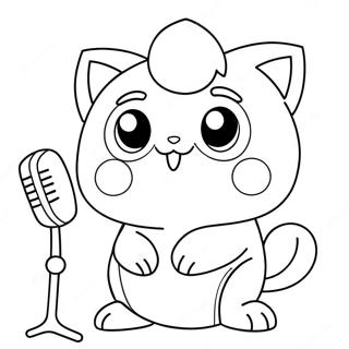 Page A Colorier Jigglypuff Mignon Chantant 14480-11978