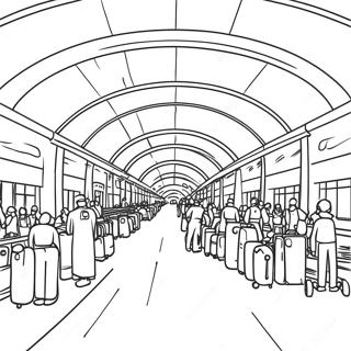 Page A Colorier Terminal Aeroport Occupe 14490-11988