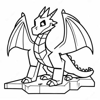 Page A Colorier Dragon De Lend Minecraft 14509-11998