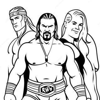 Page A Colorier Des Superstars De La Wwe En Action 14550-12035