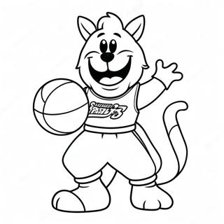 Page A Colorier De La Mascotte Coloree De Lequipe Nba 14560-12044