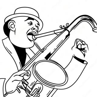 Page A Colorier Dun Musicien De Jazz 14589-12062