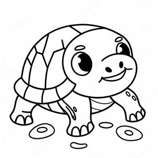 Page A Colorier De Mignonne Petite Tortue De Mer 14640-12108