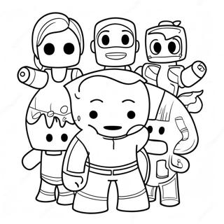 Page A Colorier De Personnages Roblox Mignons 14660-12123