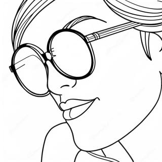 Lunettes Pages À Colorier