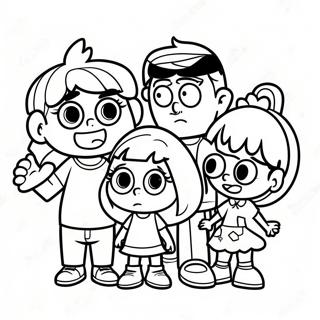 Page A Colorier Portrait De Famille Loud House 1472-1177