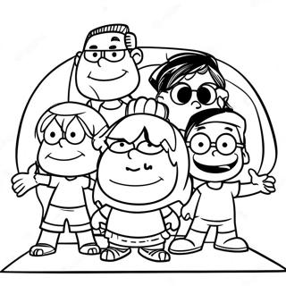 Page A Colorier Portrait De Famille Loud House 1472-1179