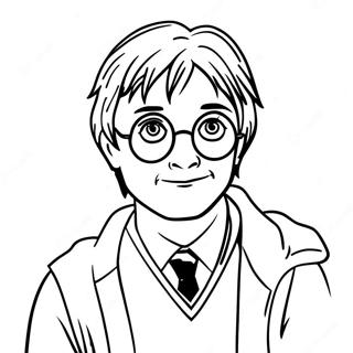 Page A Colorier Harry Potter Avec Sa Baguette 14810-12241