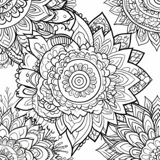 Page A Colorier Mandala Boho 1481-1183