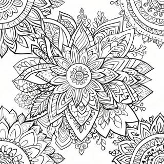 Page A Colorier Mandala Boho 1481-1184