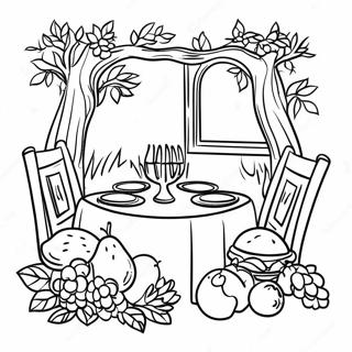Page A Colorier Table De Seder De Tu Bishvat 14890 12324