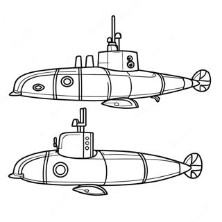 Sous-Marin Pages À Colorier